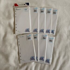 Morning Glory Blue Bear Blank Planner Paper